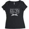 what doesn't kill you gives you xp Women's Triblend Scoop T-shirt