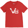 v8 motor sport sound drag race tuning hotrod route 66 turbo big V-Neck Tee