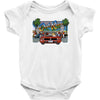 mens retro game out run, ideal gift or birthday present. Baby Bodysuit