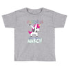 Unicorns are Born in March Dabbing Toddler T-shirt