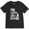 eat sleep sail repeat V-Neck Tee