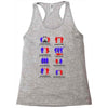how politics work Racerback Tank