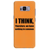 i think funny t shirt humor geek humor smart tee s 3xl Samsung Galaxy S8 Plus