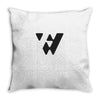 w clam Throw Pillow