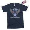 my hero is now my angel stomach cancer awareness Exclusive T-shirt