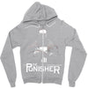 black and white Zipper Hoodie