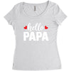 Hello Papa Women's Triblend Scoop T-shirt