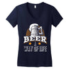 Beer A Way Of Life Women's V-Neck T-Shirt