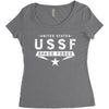 United States Ussf Space Force Women's Triblend Scoop T-shirt