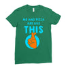 me and pizza are like this Ladies Fitted T-Shirt