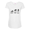 swim bike and run Maternity Scoop Neck T-shirt