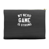 nerd game is strong Accessory Pouches