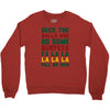 deck the halls and do some burpees Crewneck Sweatshirt