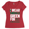 i wear emerald green for liver cancer awareness Women's Triblend Scoop T-shirt