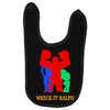 wreck it ralph silhouette Baby Bibs