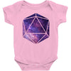 d20 galaxy Baby Bodysuit