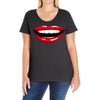 lips red Ladies Curvy T-Shirt