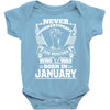 Never Underestimate Dog Rescuer Who Was Born January Baby Onesie