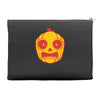 frightened jack o lantern Accessory Pouches
