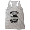 Super Cool Nana Of A Freaking Awesome Grandson Racerback Tank