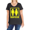 drop yours Ladies Curvy T-Shirt