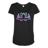 hologram lotus Maternity Scoop Neck T-shirt