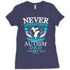 autism dad Ladies Fitted T-Shirt