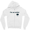 i'm an artist tee Zipper Hoodie