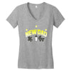 new dad Women's V-Neck T-Shirt