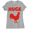 huge cock Ladies Fitted T-Shirt