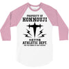 Property Of Honnouji Athletics Dept. 3/4 Sleeve Shirt