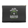 alien abductee survivor tour ufo nerd geek comic funny Accessory Pouches