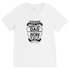 Super Cool Dad Of A Freaking Awesome Son V-Neck Tee