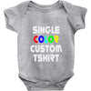 single color custom t shirt Baby Onesie
