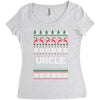 ugly christmas uncle Women's Triblend Scoop T-shirt