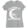 i black out solar ec;ipse Ladies Fitted T-Shirt