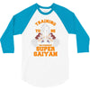 training to be the strongest super saiyan 3/4 Sleeve Shirt
