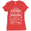 avada kedavra bitch funny hp cool Ladies Fitted T-Shirt
