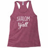 shalom y'all Racerback Tank