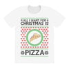 All I Want For Christmas Is Pizza Ugly Christmas For Light All Over Women's T-shirt