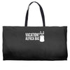 vacation alpaca bag animal humor funny Weekender Totes