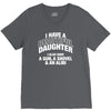 i have a beautiful daughter V-Neck Tee