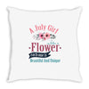 A July Girl Like A Flowers Throw Pillow