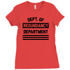redundancy Ladies Fitted T-Shirt
