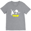 pew yoda wars funny V-Neck Tee