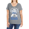 Some Girls Love Diamonds This Girl Loves Balls Ladies Curvy T-Shirt