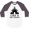 Like A God Church, 3/4 Sleeve Shirt