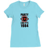 big brother is watching you party Ladies Fitted T-Shirt