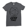 geek time Ladies Fitted T-Shirt
