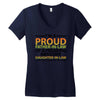 i'm a proud father in law Women's V-Neck T-Shirt
